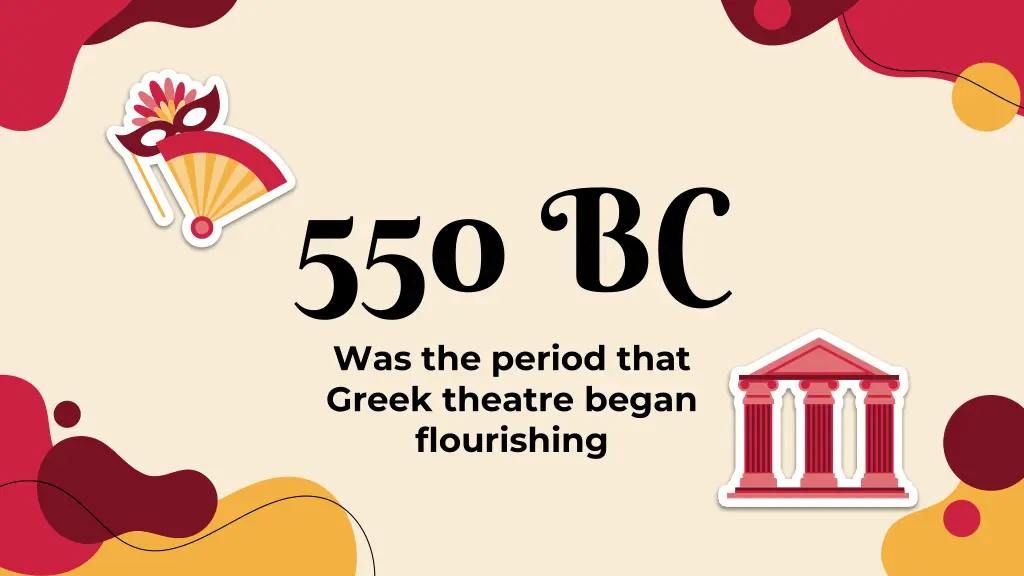 550 bc was the period that greek theatre began