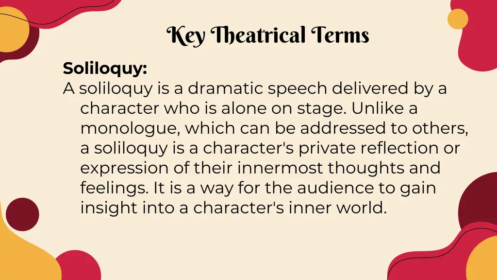 key theatrical terms 1