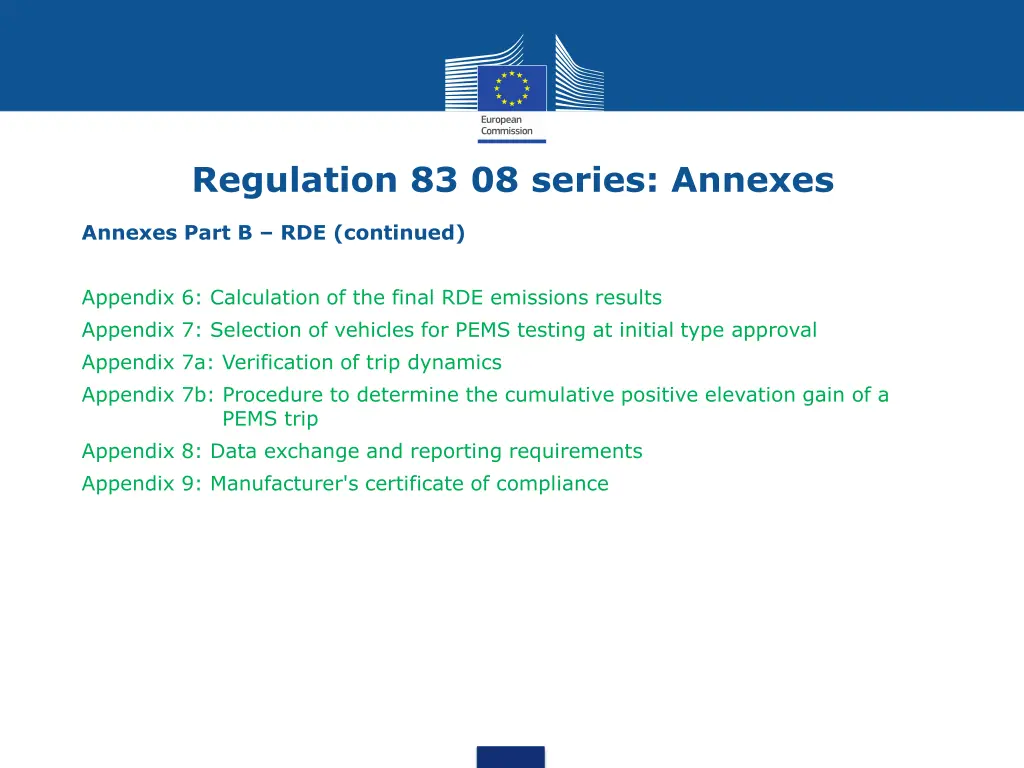 regulation 83 08 series annexes 3