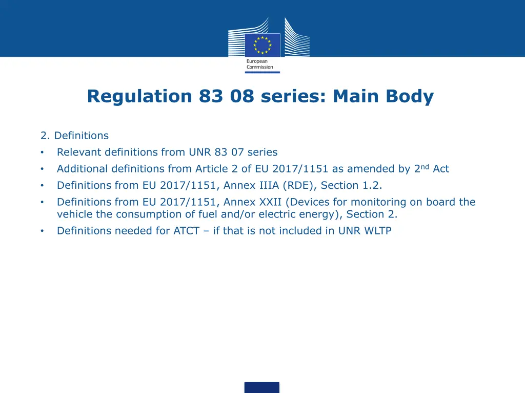 regulation 83 08 series main body 2