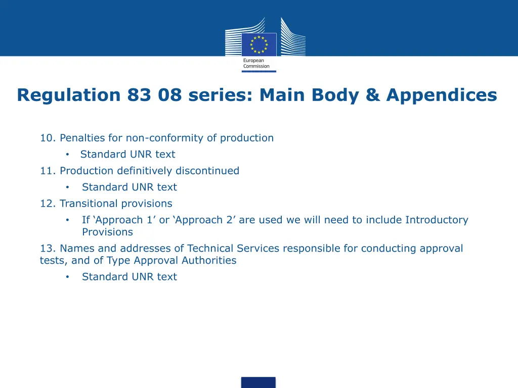 regulation 83 08 series main body appendices 2