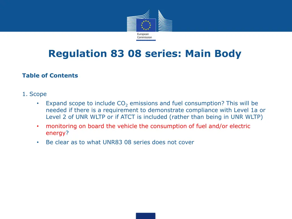 regulation 83 08 series main body