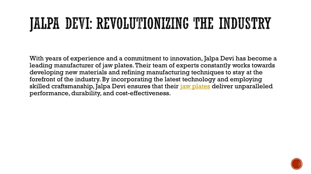jalpa devi revolutionizing the industry