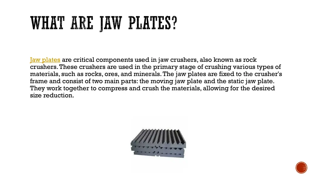 what are jaw plates