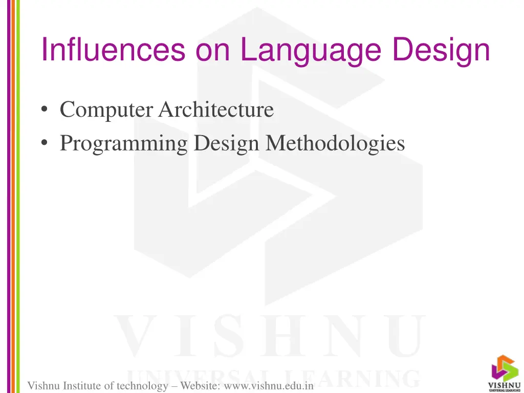 influences on language design