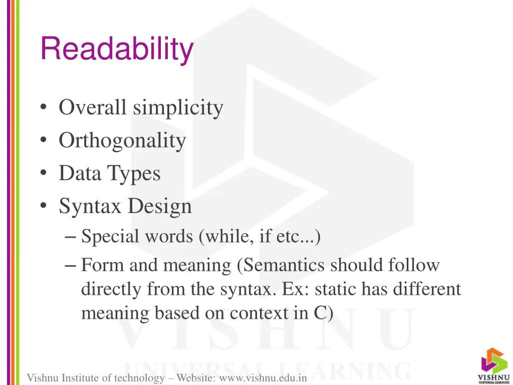 readability