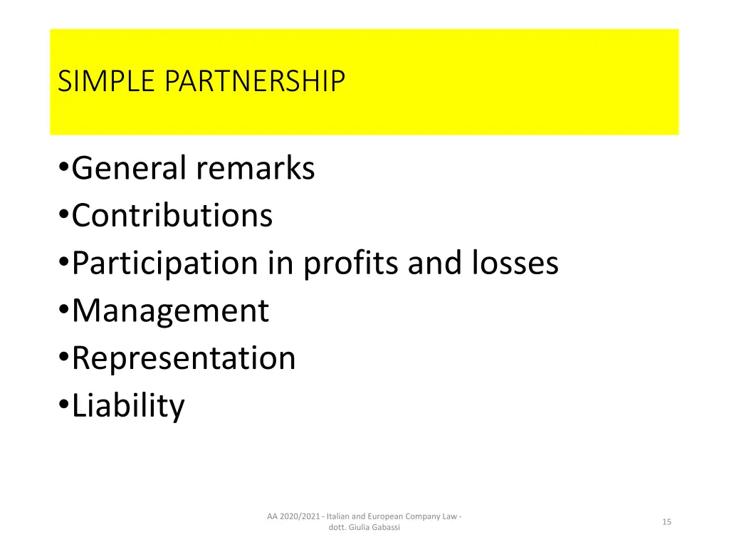 simple partnership 1