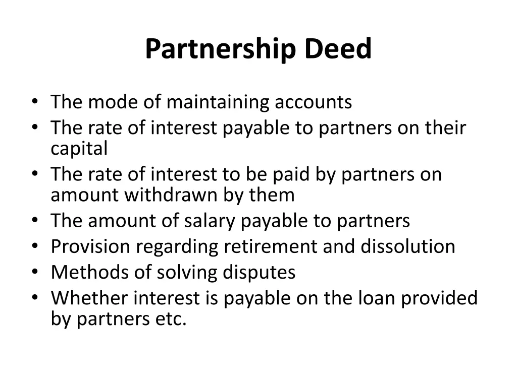 partnership deed 1