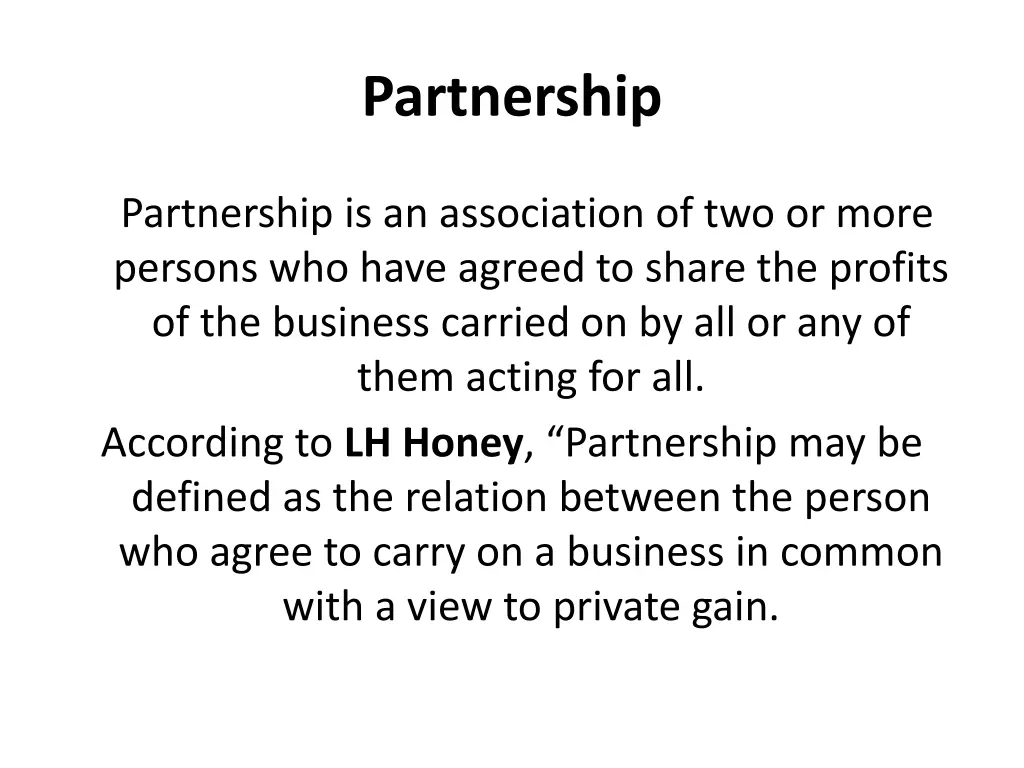 partnership