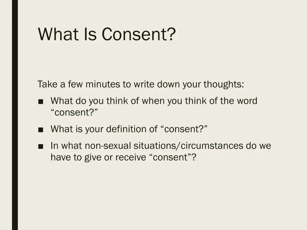 what is consent