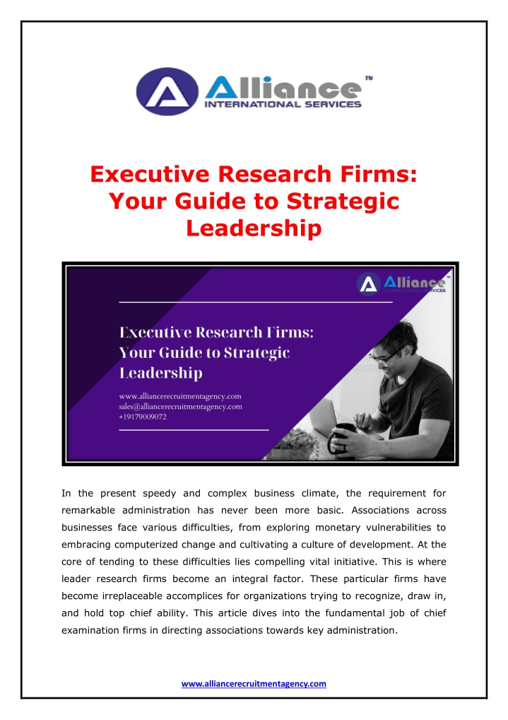 executive research firms your guide to strategic