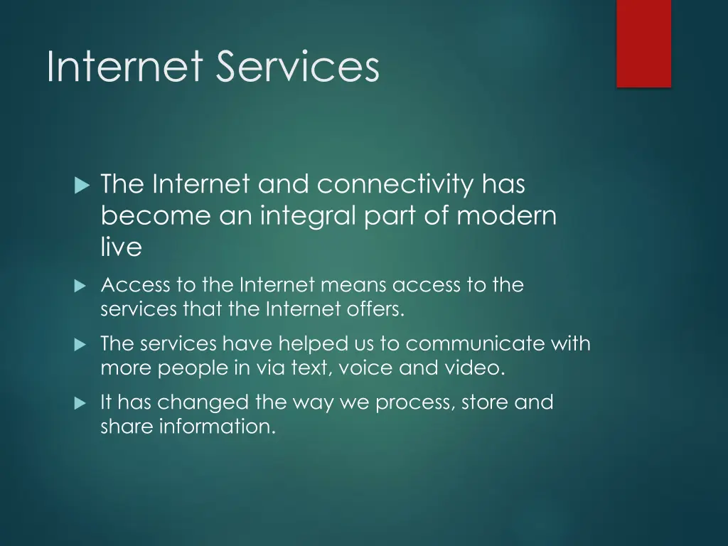 internet services