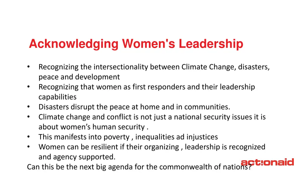 acknowledging women s leadership