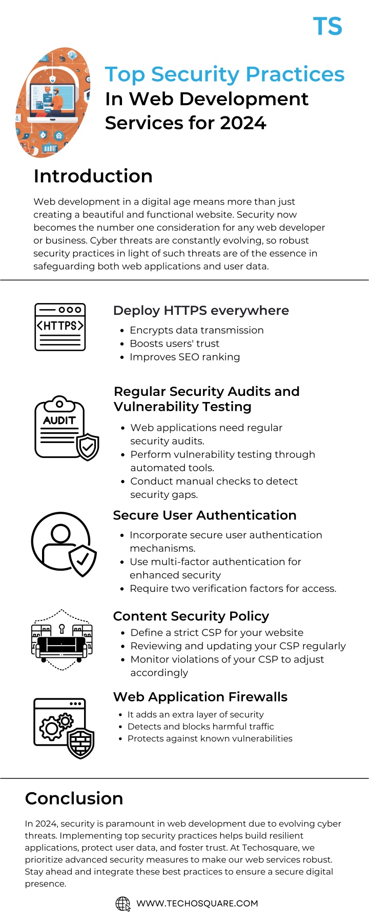 top security practices in web development