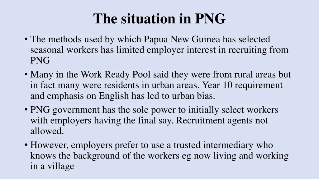 the situation in png