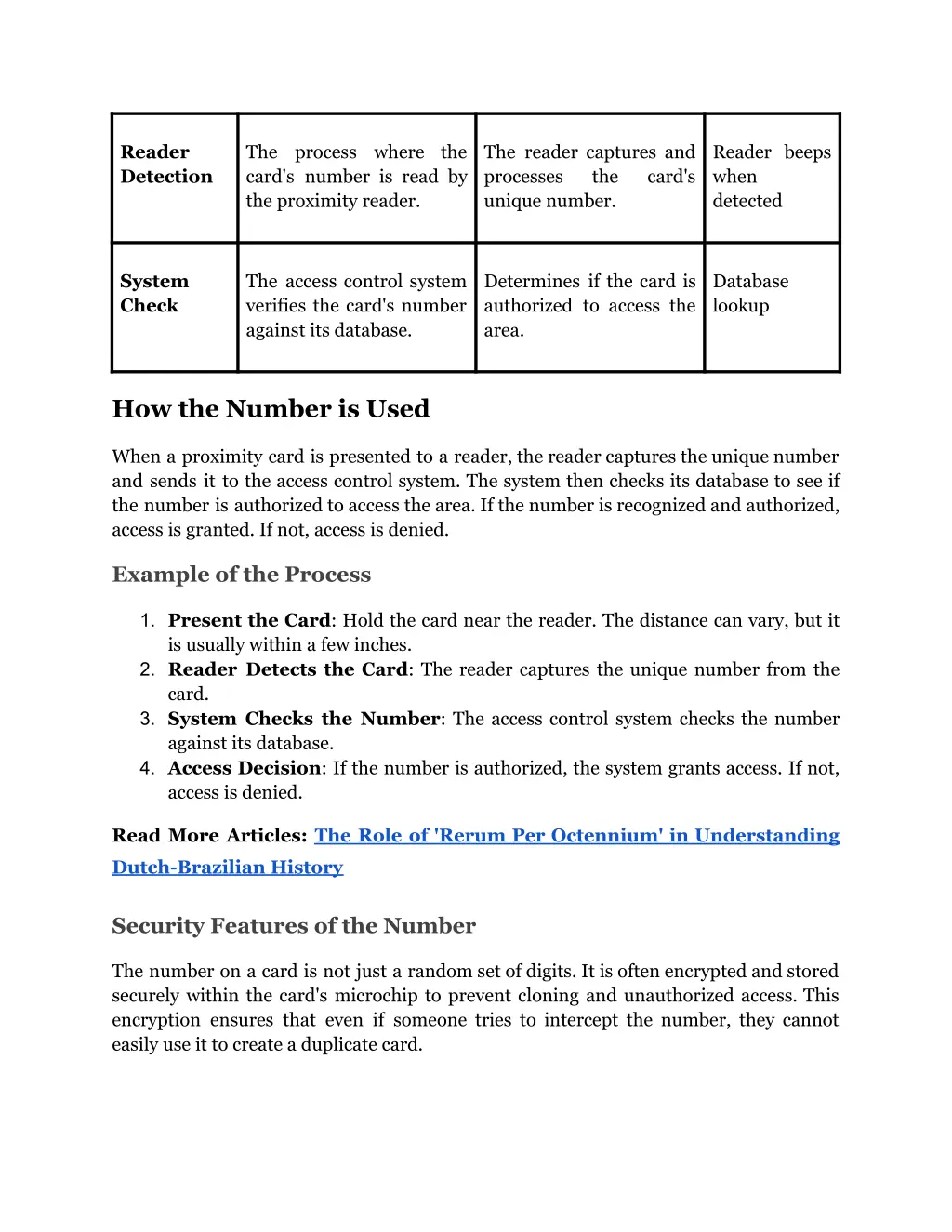 reader detection