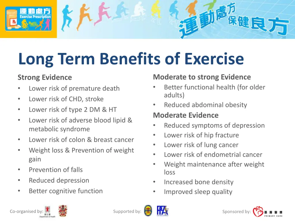 long term benefits of exercise