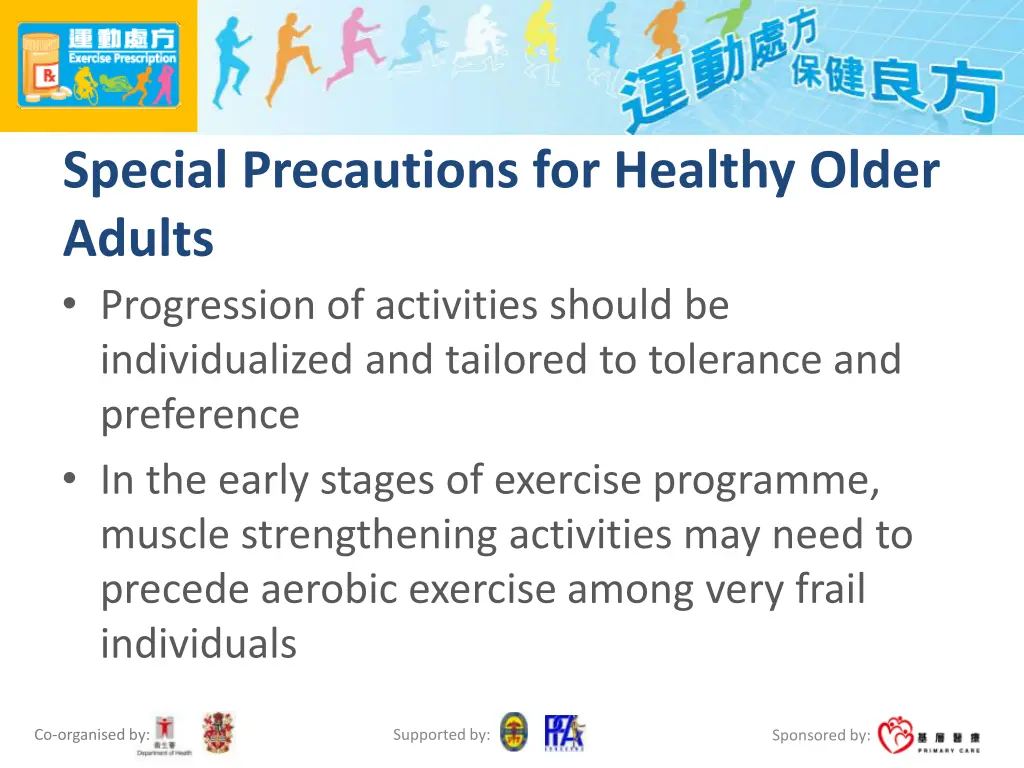 special precautions for healthy older adults 1