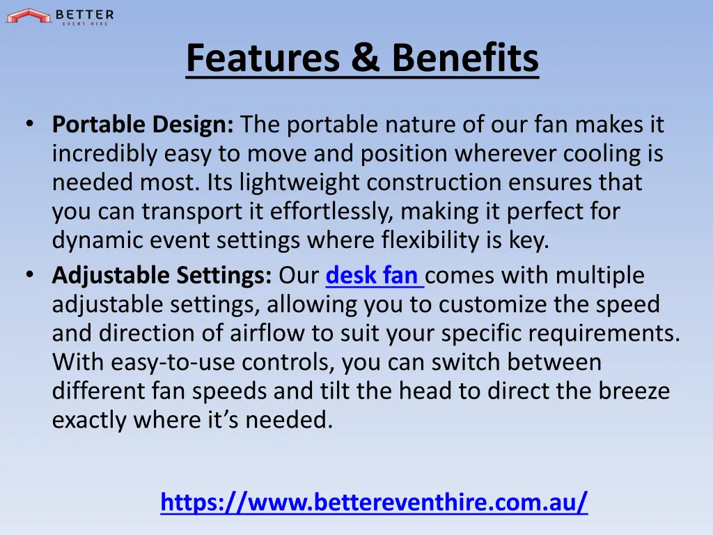 features benefits