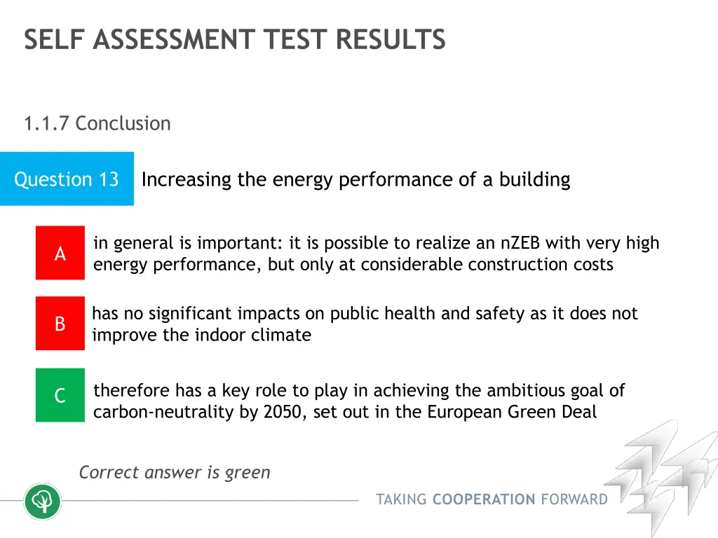 self assessment test results 12