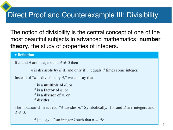 direct proof and counterexample iii divisibility