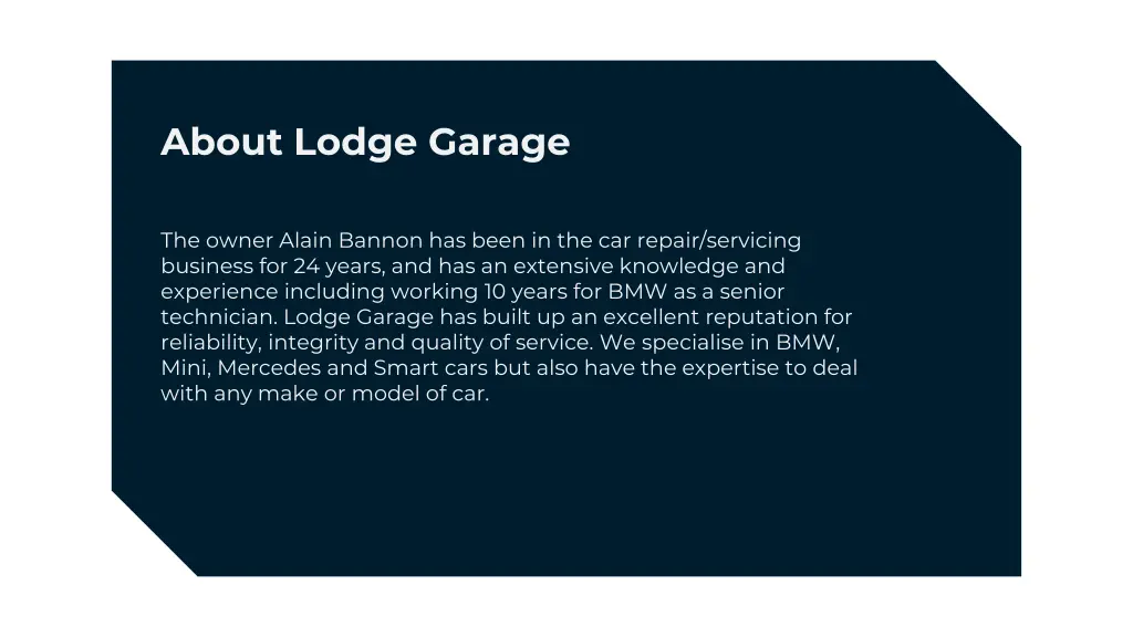 about lodge garage