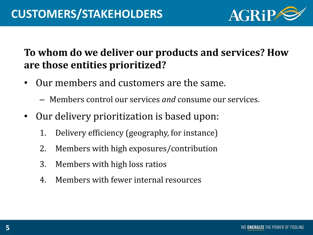 customers stakeholders