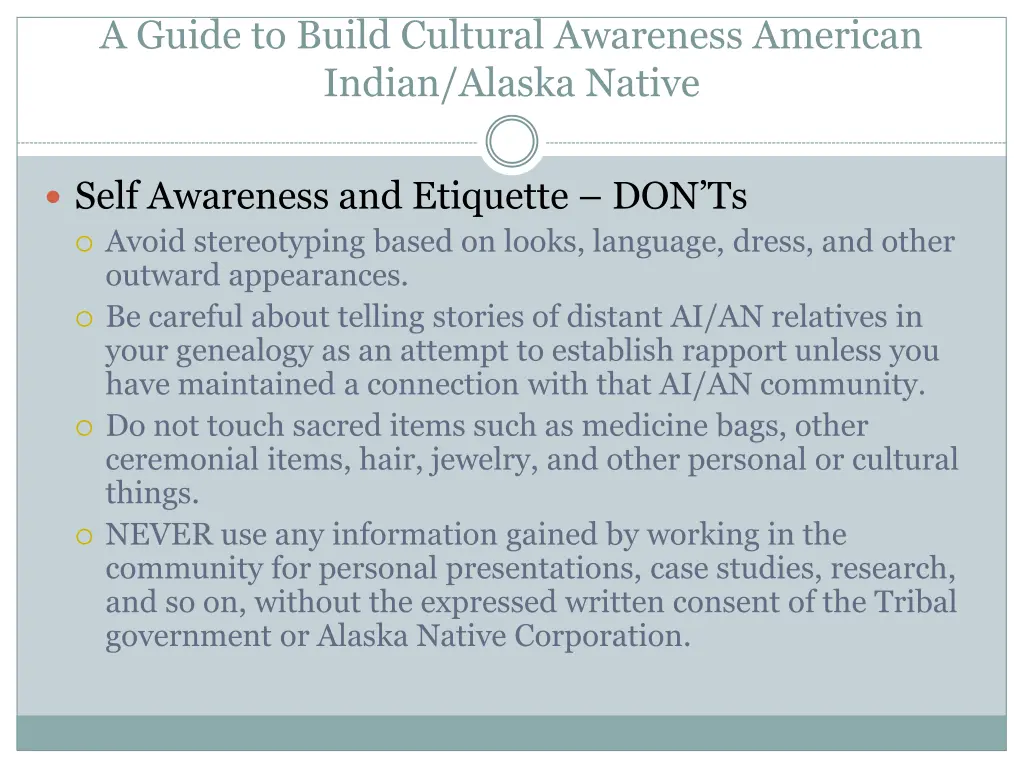 a guide to build cultural awareness american 9