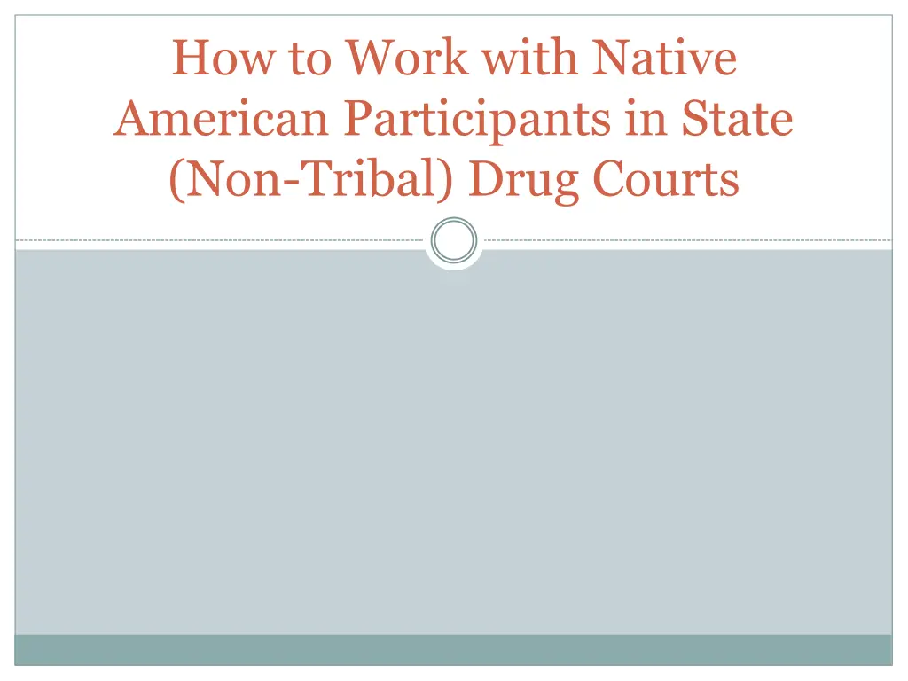 how to work with native american participants