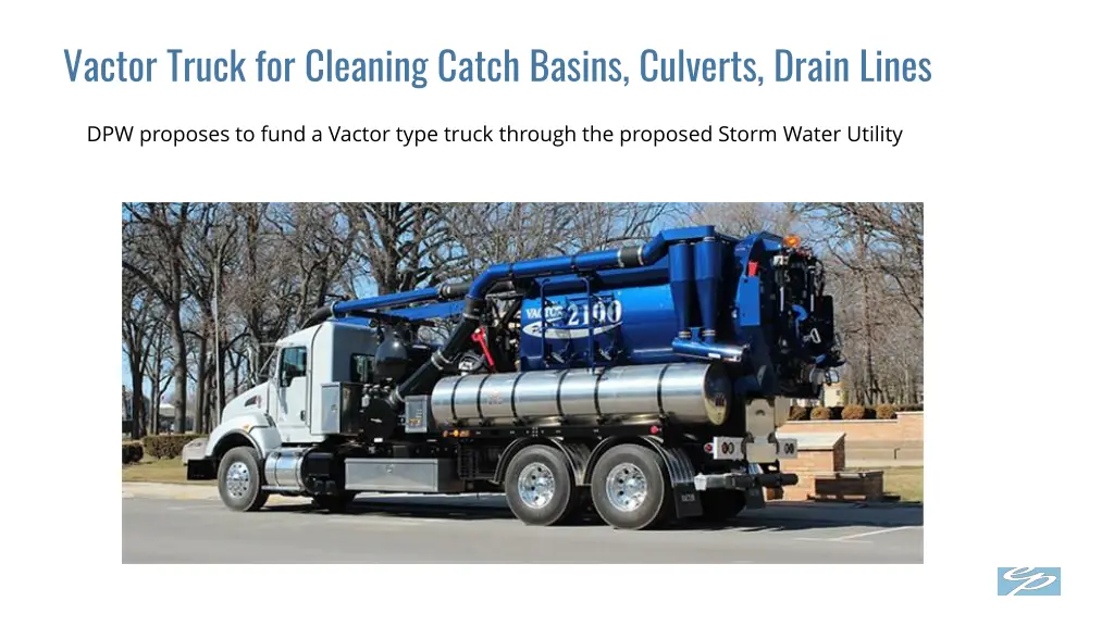 vactor truck for cleaning catch basins culverts