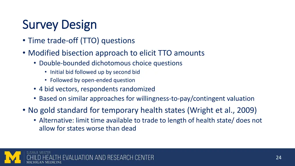 survey design survey design time trade