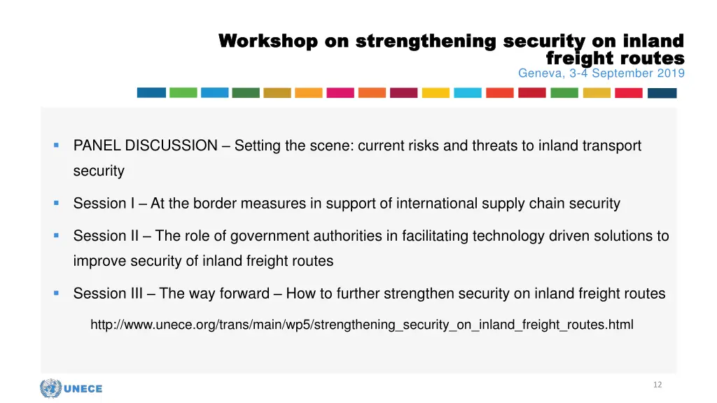 workshop on strengthening security on inland