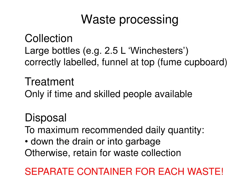 waste processing