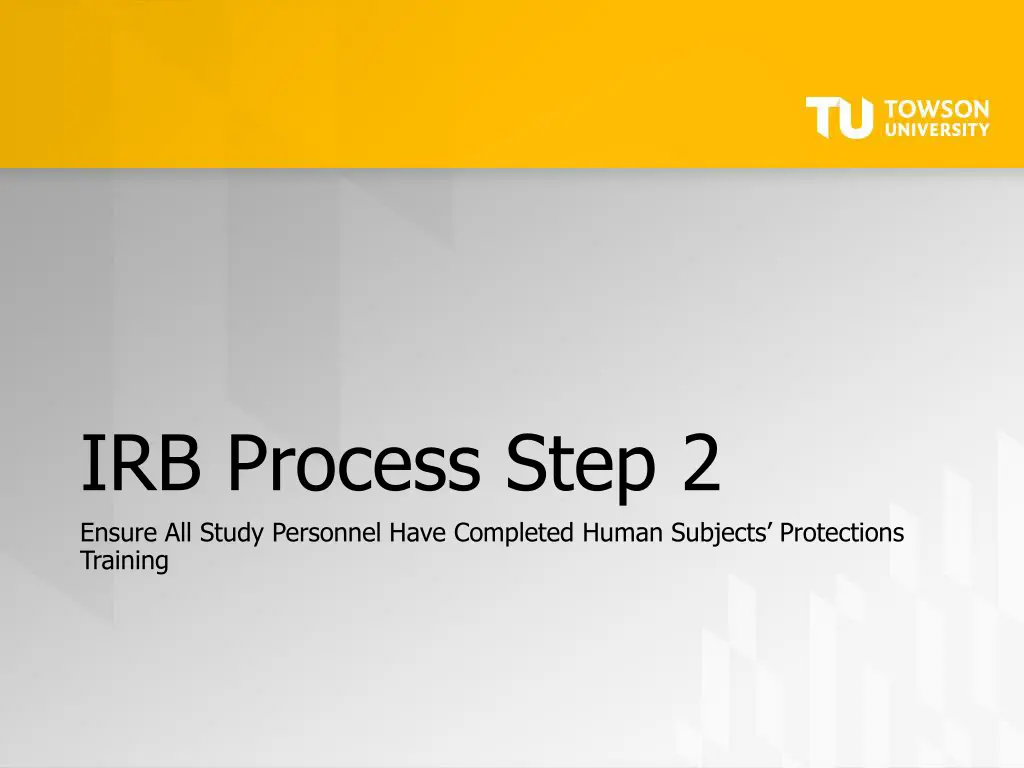 irb process step 2 ensure all study personnel