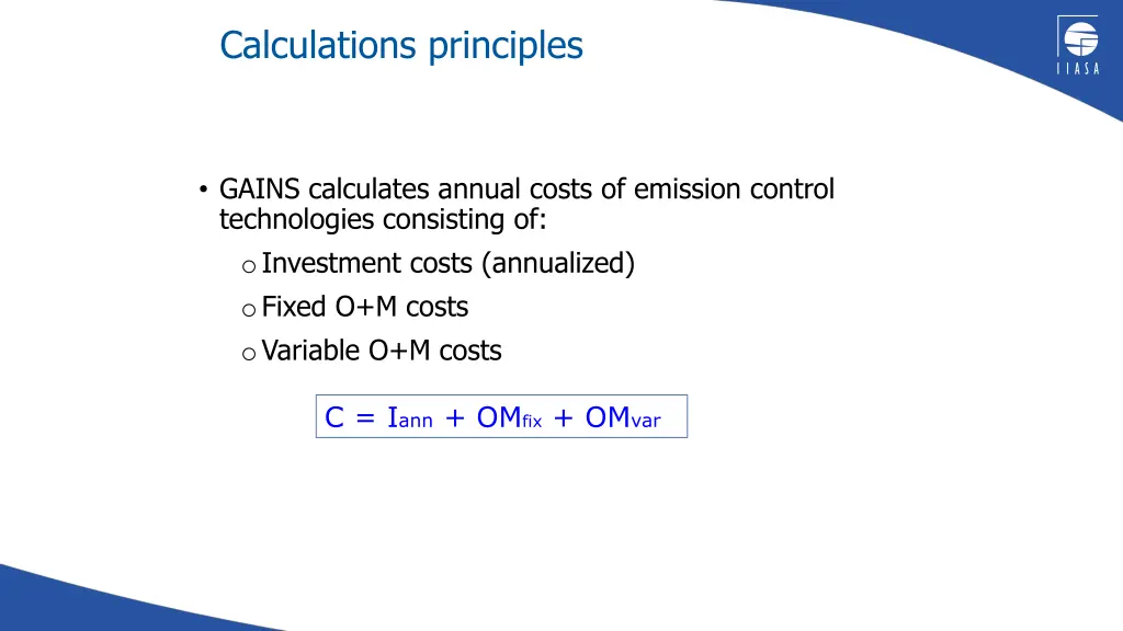 calculations principles