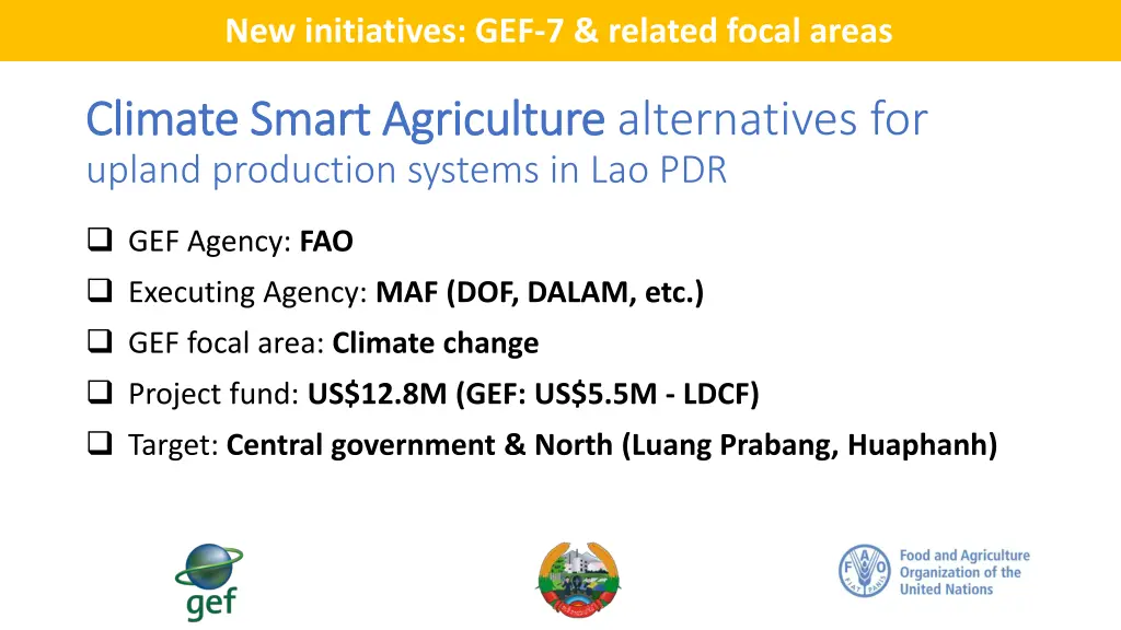 new initiatives gef 7 related focal areas