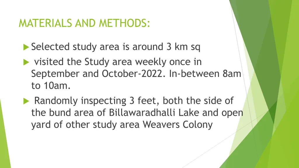 materials and methods