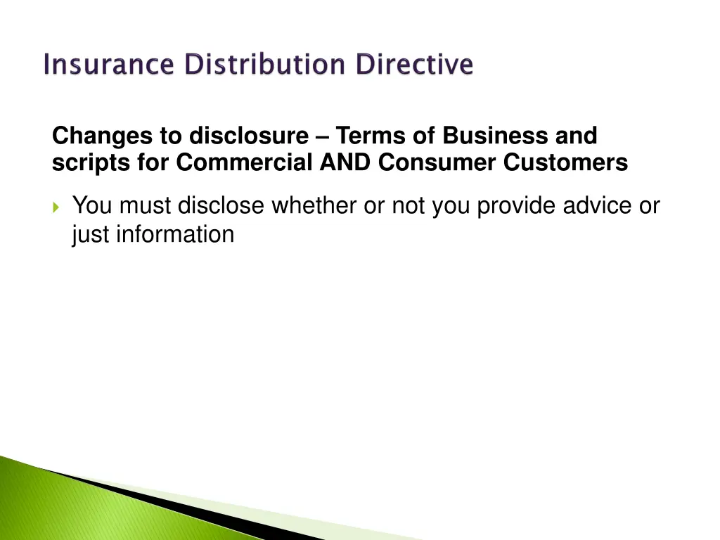 changes to disclosure terms of business 4