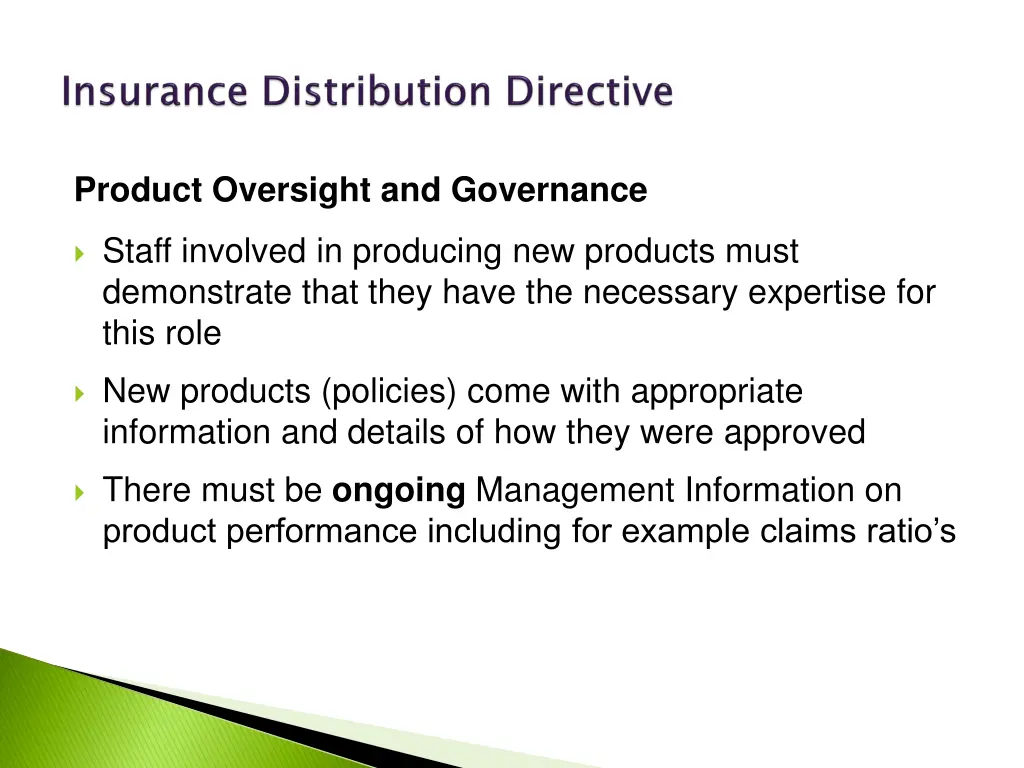 product oversight and governance 1