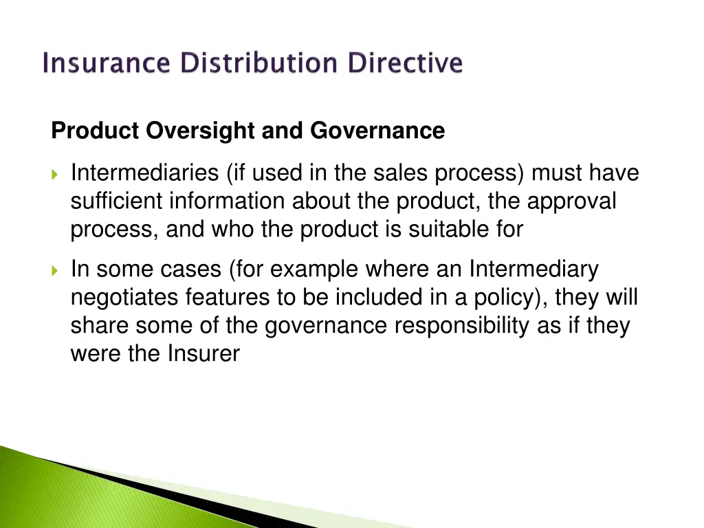 product oversight and governance 2