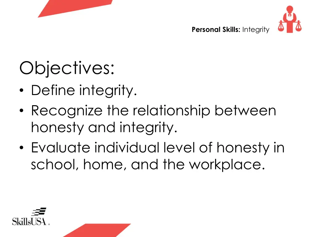 personal skills integrity 3