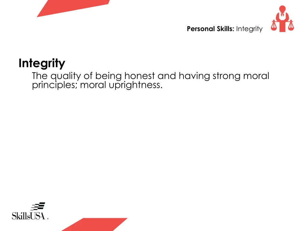 personal skills integrity 4