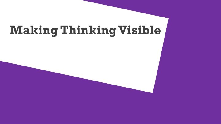 making thinking visible