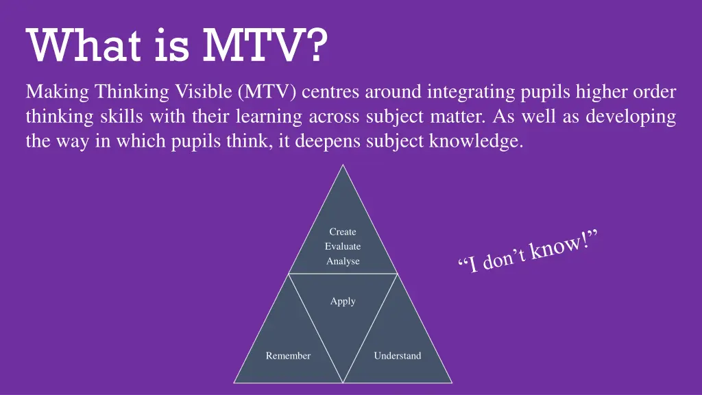 what is mtv making thinking visible mtv centres