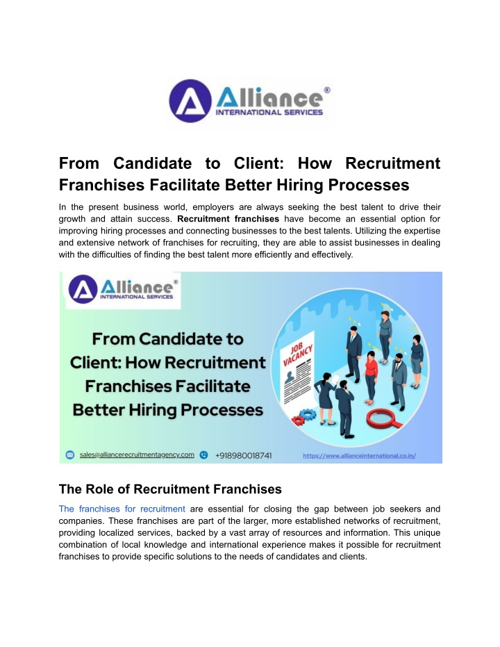 from candidate to client how recruitment