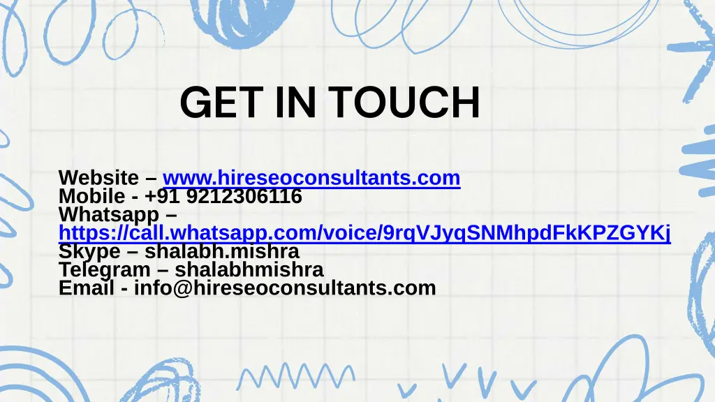 get in touch