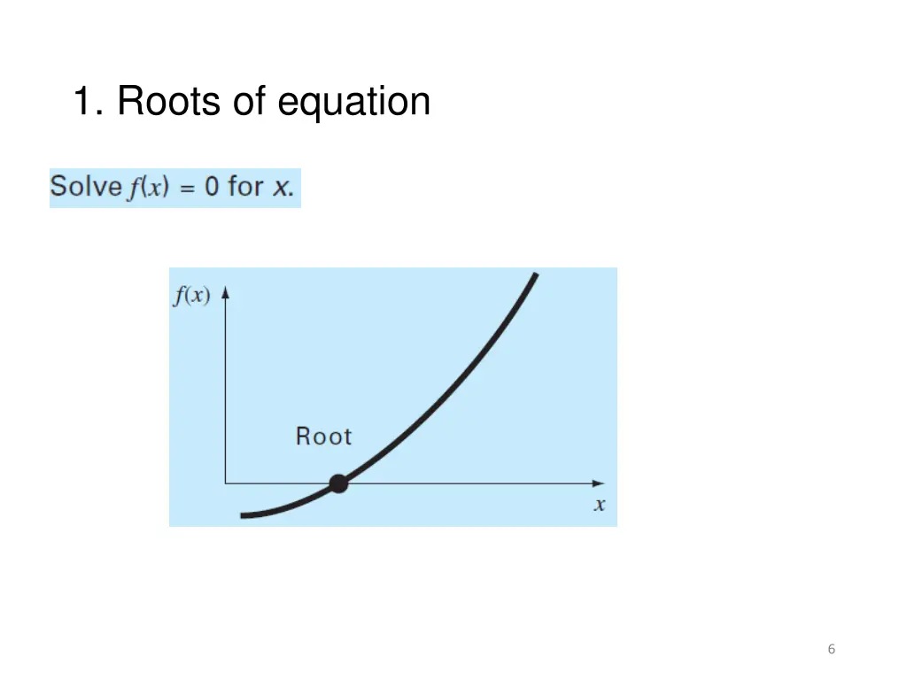 1 roots of equation