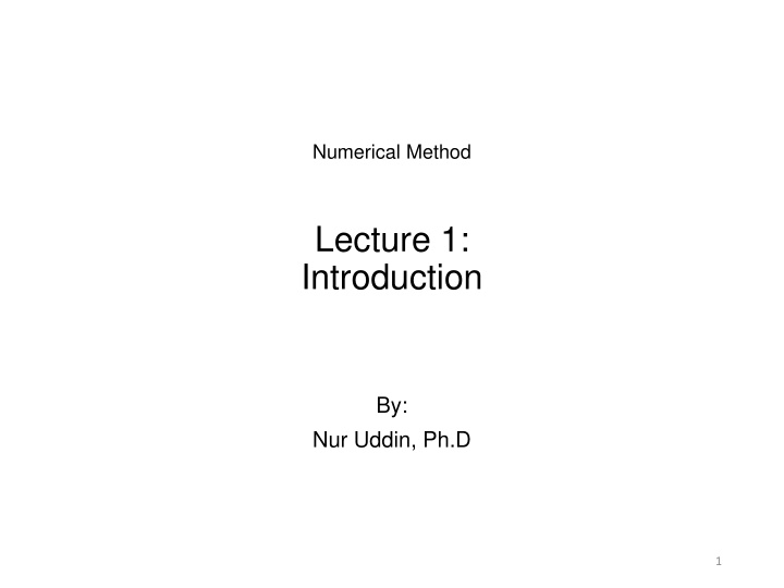 numerical method