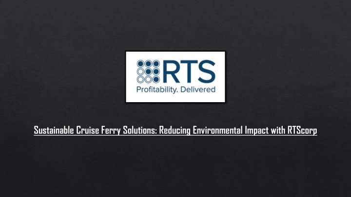 sustainable cruise ferry solutions reducing