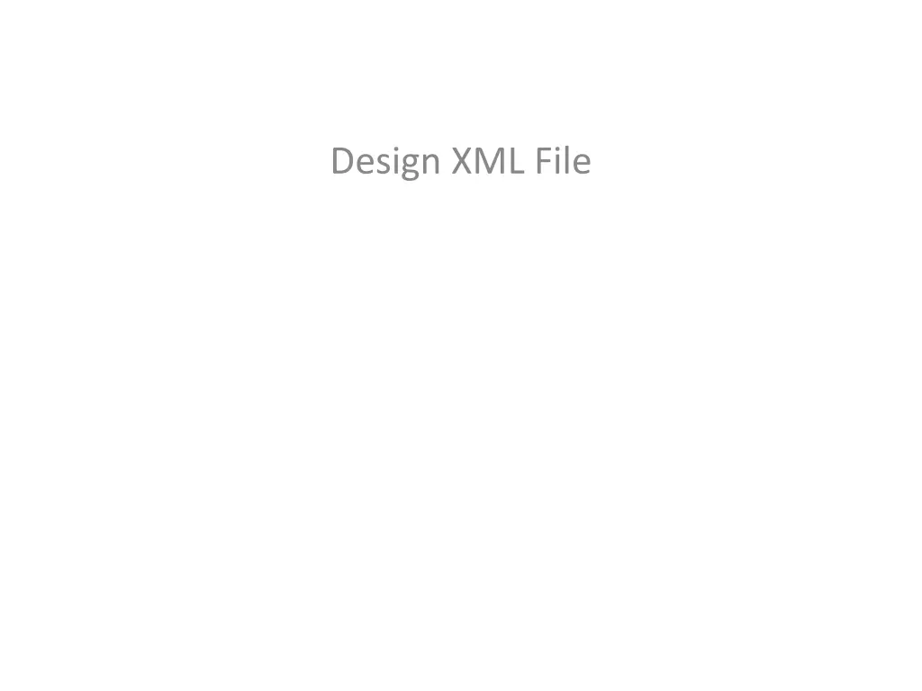 design xml file